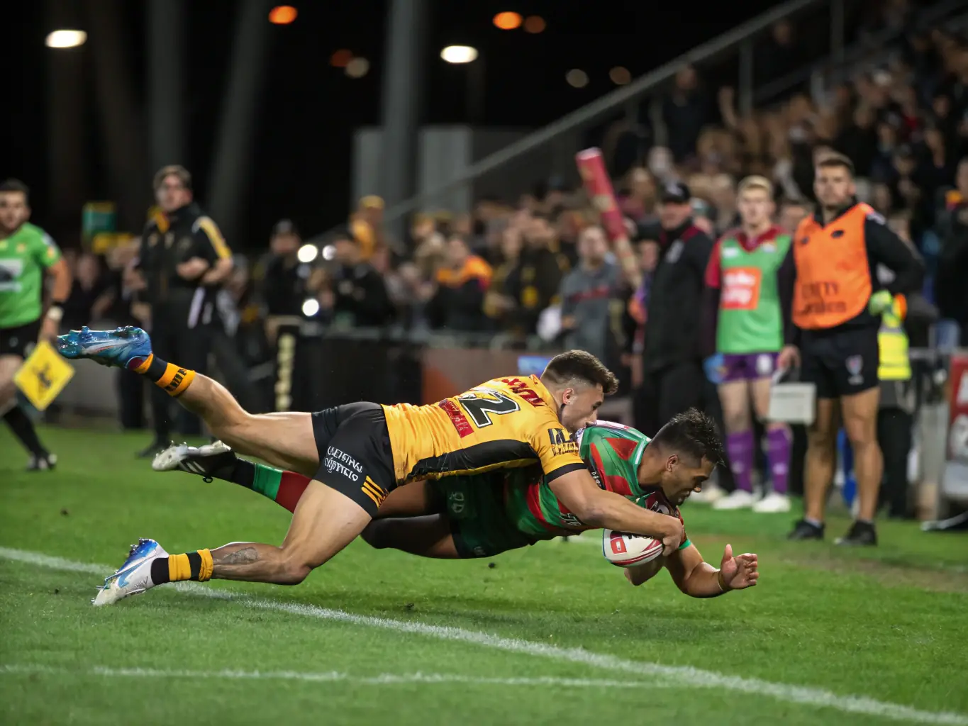 A photo of a regional rugby competition, capturing the excitement and competitive spirit of the sport.